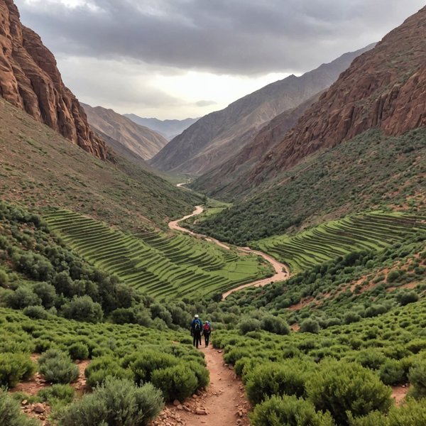 Quels conseils pour une randonnée dans les montagnes de l'Atlas, Maroc?