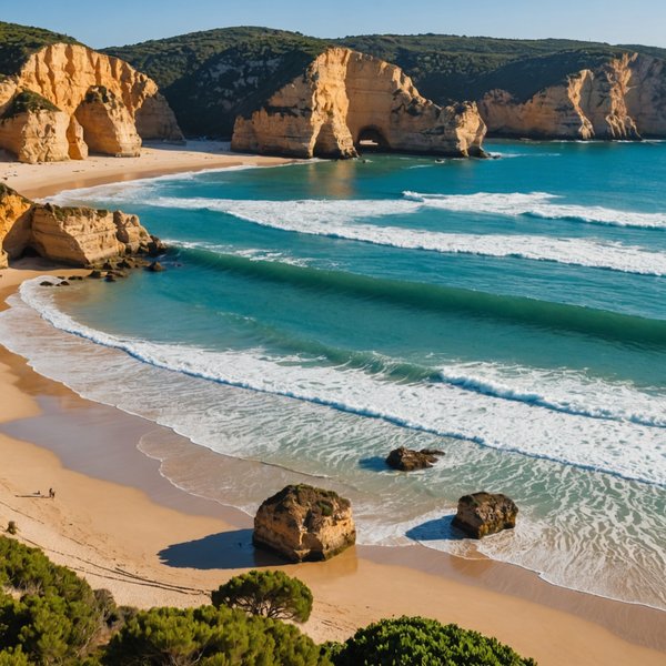 Où trouver une location de vacances en Algarve avec des cours de surf et des excursions en bateau?